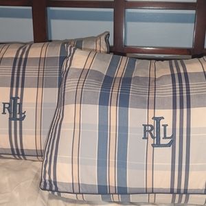 Ralph Lauren wedge bolster pillows